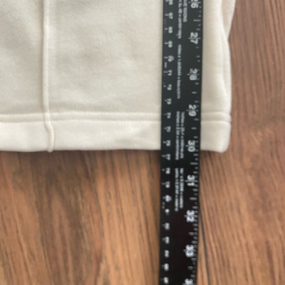 PINK Victoria’s Secret NWT Ivy Fleece Wide Leg Pants High Rise in Cream Sz Large - Picture 14 of 14